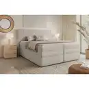 Bild 1 von Chameo Boxspringbett, Beige, Textil, H4, 7-Zonen, Höhe ca. 17,5 cm, 140x200 cm, Made in EU, Oeko-Tex® Standard 100, FSC Mix, Bettkasten, gepolstertes Kopfteil, Federkernmatratze, Stoffauswahl, Topp