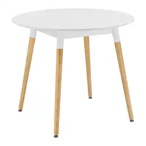 Esstisch Gaia Weiß MDF L/B/H ca. 90/90/75 cm rund, Weiß
