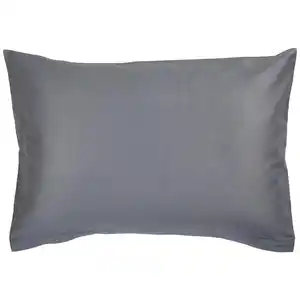Janine Kopfkissenbezug Giacomo, Anthrazit, Textil, Uni, 40x60 cm, Textiles Vertrauen - Oeko-Tex®, atmungsaktiv, hautfreundlich, schadstoffgeprüft, Wohntextilien, Bezüge, Kopfkissenbezüge