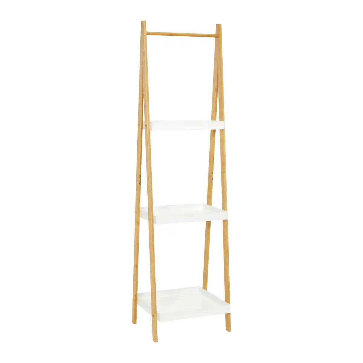 Bild 1 von Regal Mirella Weiß/Naturfarben MDF, Naturfarben, Weiß
