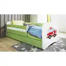 Bild 1 von Mid.you Kinder-/Juniorbett Babydreams, Grün, Textil, Birke, Sperrholz,Schichtholz, H2, 1-Zonen, Höhe ca. 15 cm, links montierbar, rechts montierbar, 80x160 cm, nicht verstellbar, Kinder- & Jugendzi
