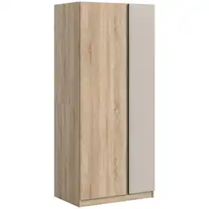 Mid.you Drehtürenschrank, Sonoma Eiche, Kaschmir, Holzwerkstoff, Holzoptik, 3 Fächer, 80x183x53 cm, FSC Mix, Schlafzimmer, Kleiderschränke, Drehtürenschränke