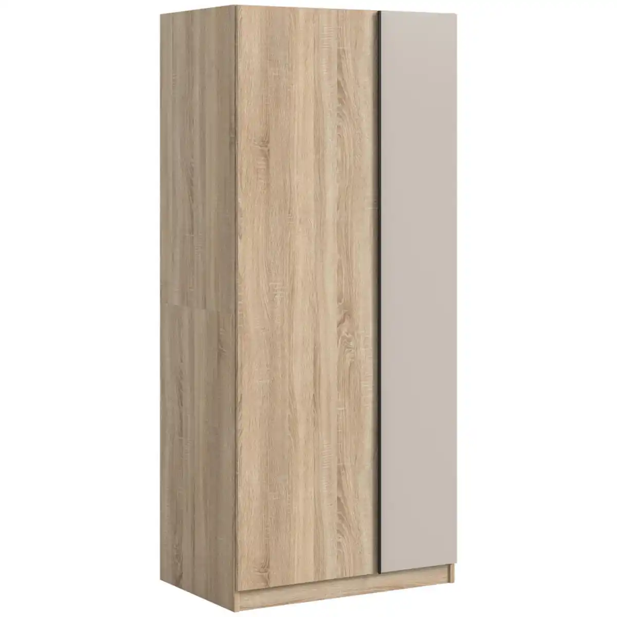Bild 1 von Mid.you Drehtürenschrank, Sonoma Eiche, Kaschmir, Holzwerkstoff, Holzoptik, 3 Fächer, 80x183x53 cm, FSC Mix, Schlafzimmer, Kleiderschränke, Drehtürenschränke