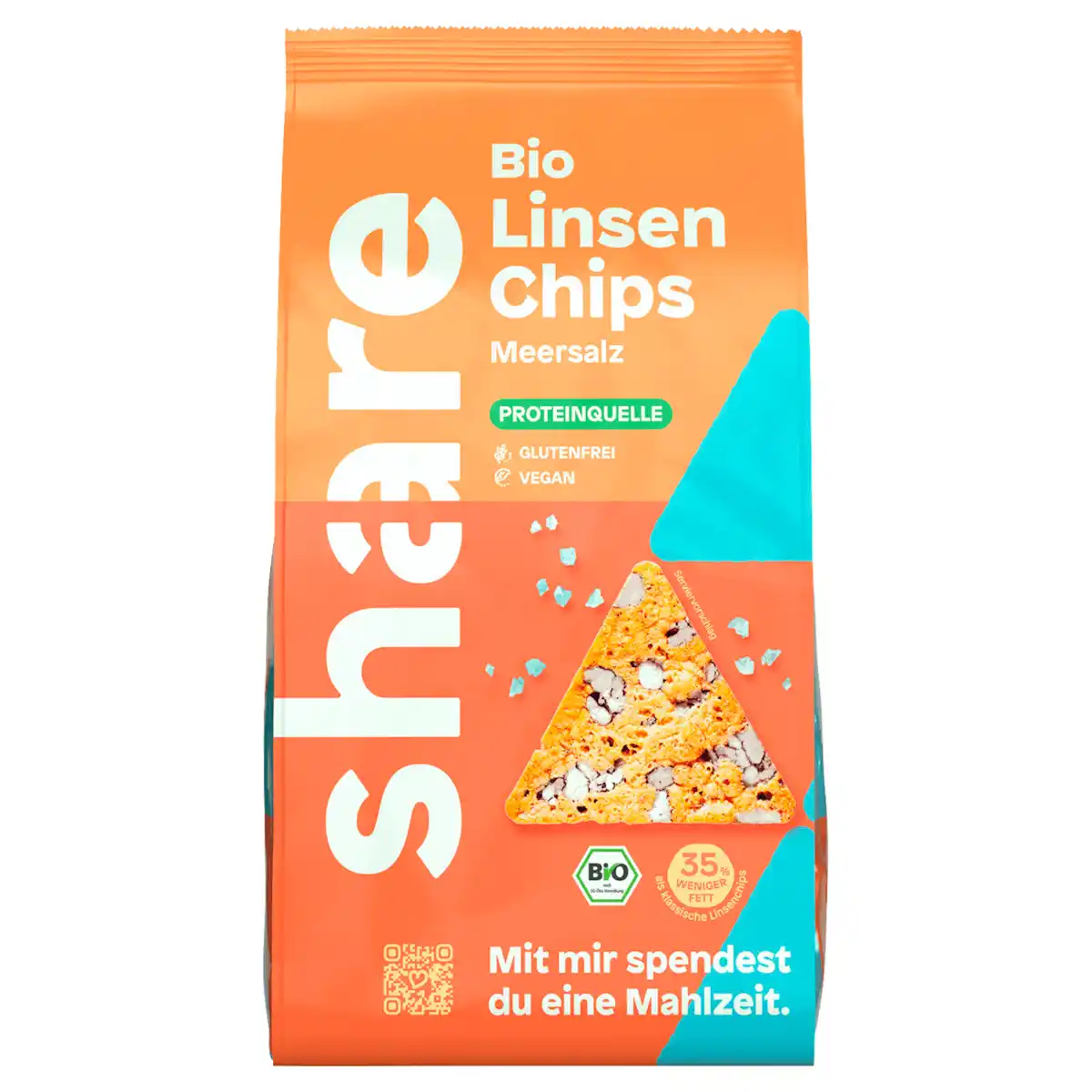 Bild 1 von share Bio Linsen Chips gesalzen vegan 80g