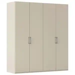 Novel Drehtürenschrank, Champagner, Metall, 4 Fächer, 3 Schublade(n) Schubladen, 201x223x61 cm, Blauer Engel, BQ - Bündnis für Qualität, Made in Germany, DIN EN ISO 50001, Typenauswahl, Beimöbe