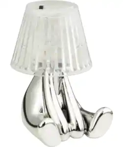 LED-Leuchte mit Figur, silber