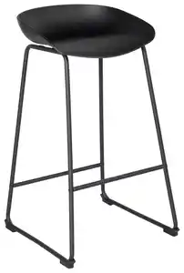 Barhocker in Schwarz, Schwarz