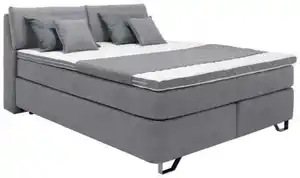 Boxspringbett Tabea Grau ca. 180x200cm, Grau