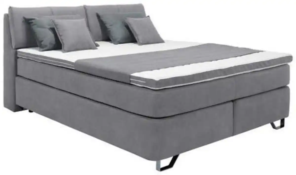 Bild 1 von Boxspringbett Tabea Grau ca. 180x200cm, Grau