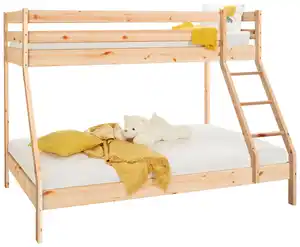 Etagenbett Denis Naturfarben ca. 90x200 / 140x200cm, Naturfarben