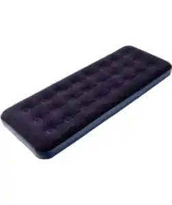 Luftmatratze mit Textilbezug, blau