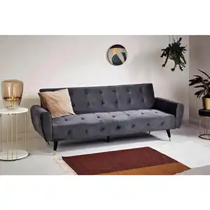 Livetastic Schlafsofa Chillax Dream EU, Grau, Opal, Textil, Eukalyptusholz, Uni, 3-Sitzer, 213x83x83 cm, Schlafen auf Sitzhöhe, Armteil links, rechts, Kinder- & Jugendzimmer, Jugendmöbel, Jugendsof