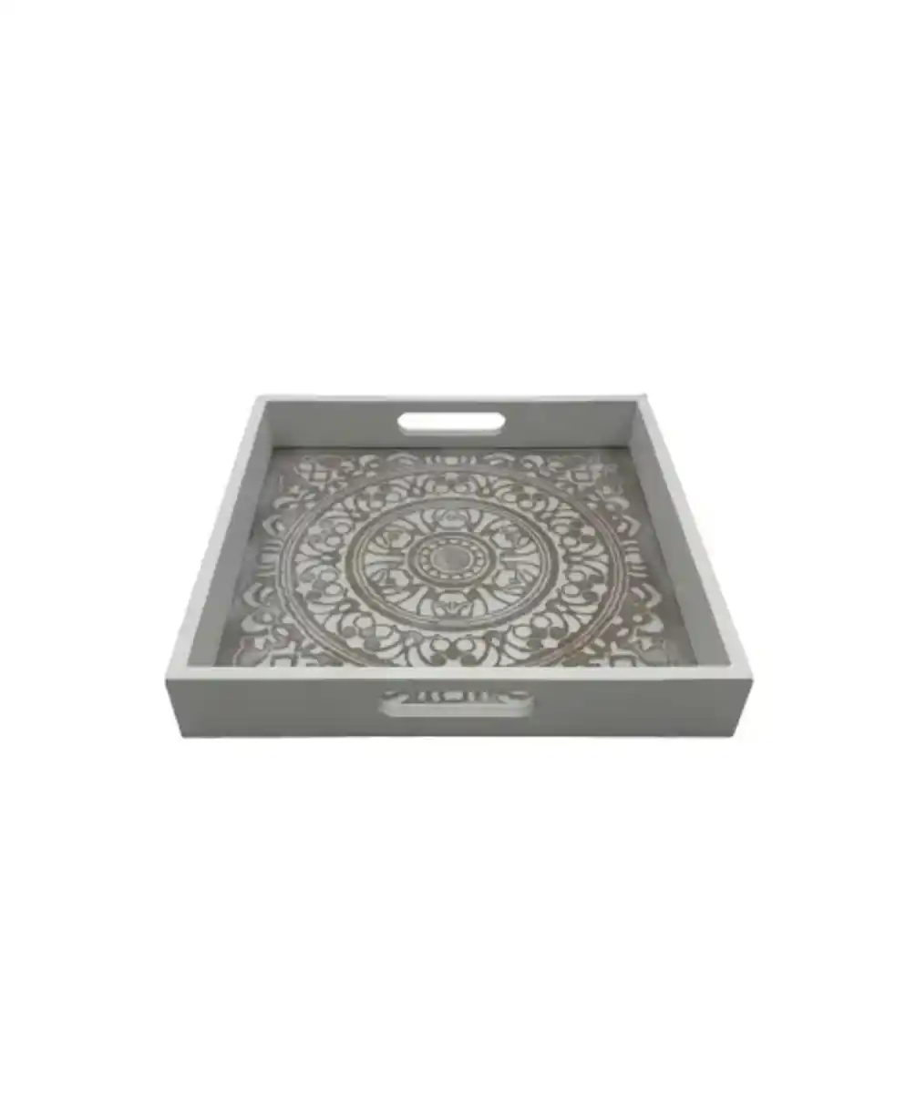 Bild 1 von Dekotablett Ornamente, weiß
