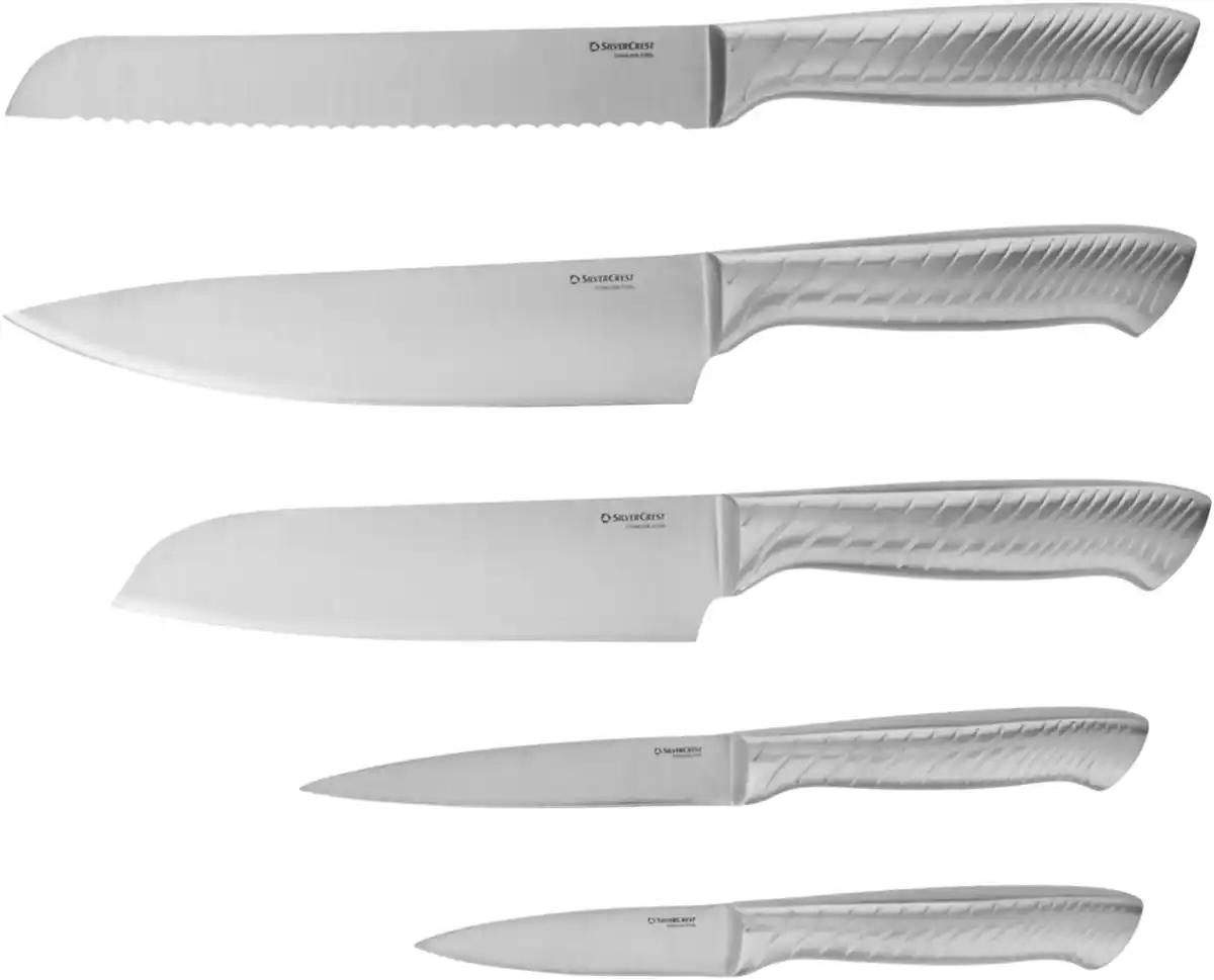 Bild 2 von SILVERCREST® Edelstahl-Messerset mit Messerblock, 6-teilig