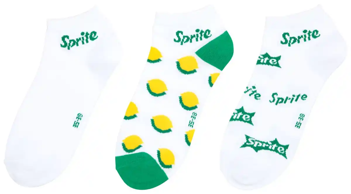 Bild 2 von Sneakersocken »Sprite, Coca Cola, Fanta«, 3 Paar