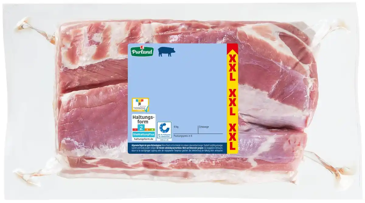 Bild 1 von K-PURLAND Schweinebauch XXL, kg