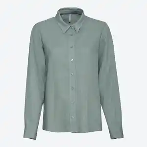 Damen-Bluse aus Viskose-Leinen-Mix