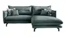 Bild 1 von Ecksofa blau 255 x 180 cm - verstellbare Armlehnen - LAVA