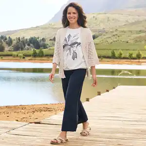 Damen-Hose mit weitem Bein