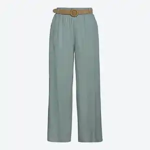 Damen-Hose aus Vikose-Leinen-Mix