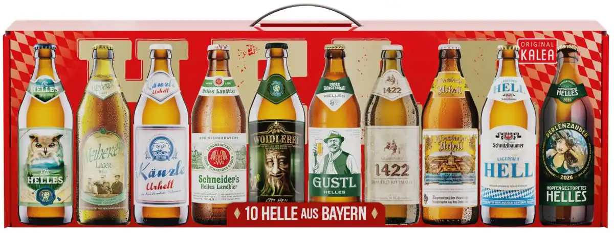 Bild 1 von KALEA Männerhandtasche Hell, Box = 10 x 0,5-l-Fl.