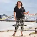 Bild 1 von Damen-Hose mit Allover-Print, große Größen