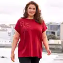 Bild 1 von Damen-T-Shirt mit U-Bootausschnitt, große Größen