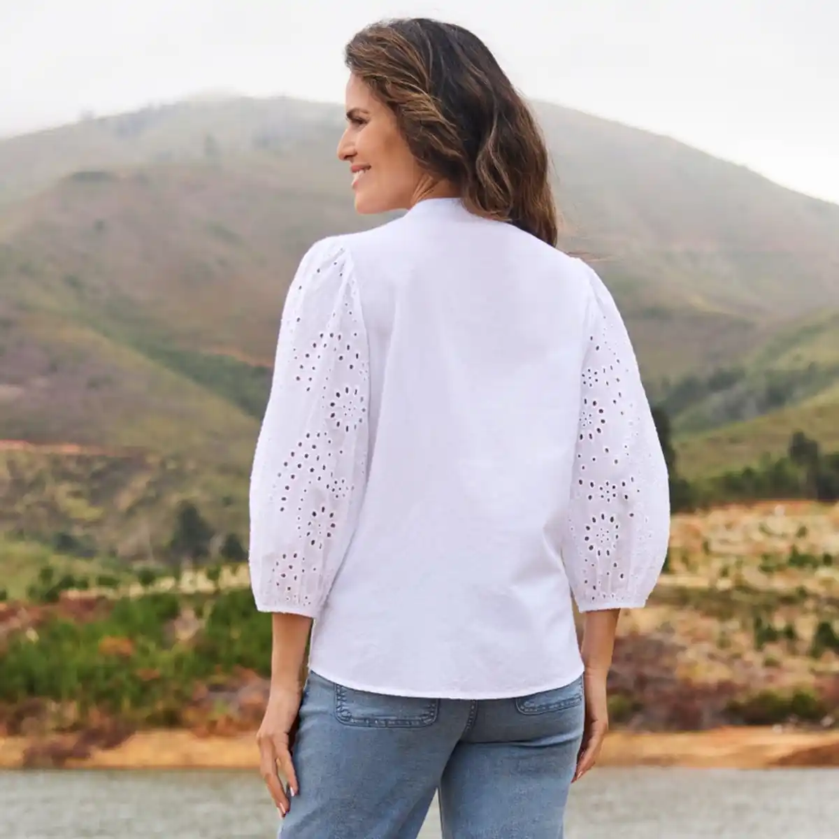 Bild 4 von Damen-Bluse mit Stickerei