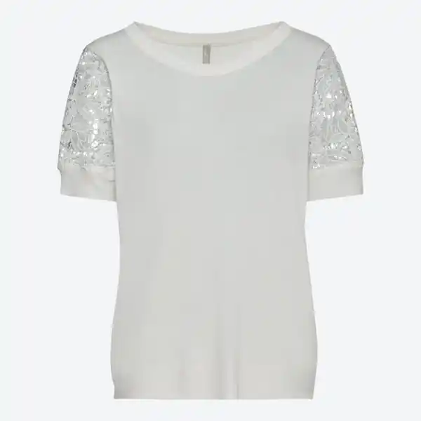 Bild 2 von Damen-Pullover mit Spitzenärmeln