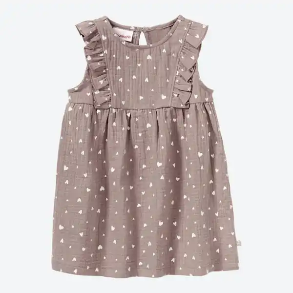 Bild 2 von Baby-Mädchen-Kleid in Musselin-Qualität