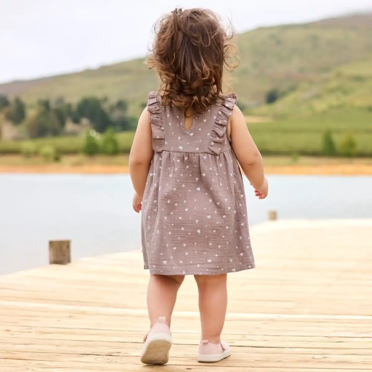 Bild 4 von Baby-Mädchen-Kleid in Musselin-Qualität