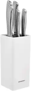SILVERCREST® Edelstahl-Messerset mit Messerblock, 6-teilig