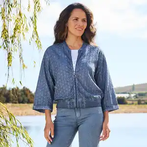 Damen-Blouson mit Stickerei