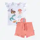 Bild 1 von Baby-Mädchen-Set mit Musselin-Shorts, 2-teilig