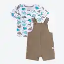 Bild 2 von Baby-Jungen-Strampler-Set mit Musselin-Latzhose, 2-teilig
