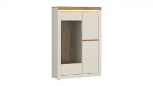 Vitrine mit Beleuchtung Eiche beige - Breite 104 cm - NAXXAR