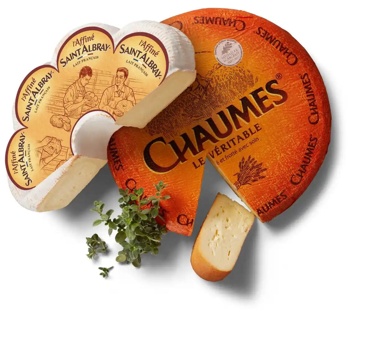 Bild 1 von SAINT ALBRAY oder CHAUMES Franz. Weichkäse, 100 g