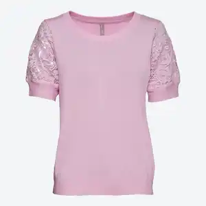Damen-Pullover mit Spitzenärmeln