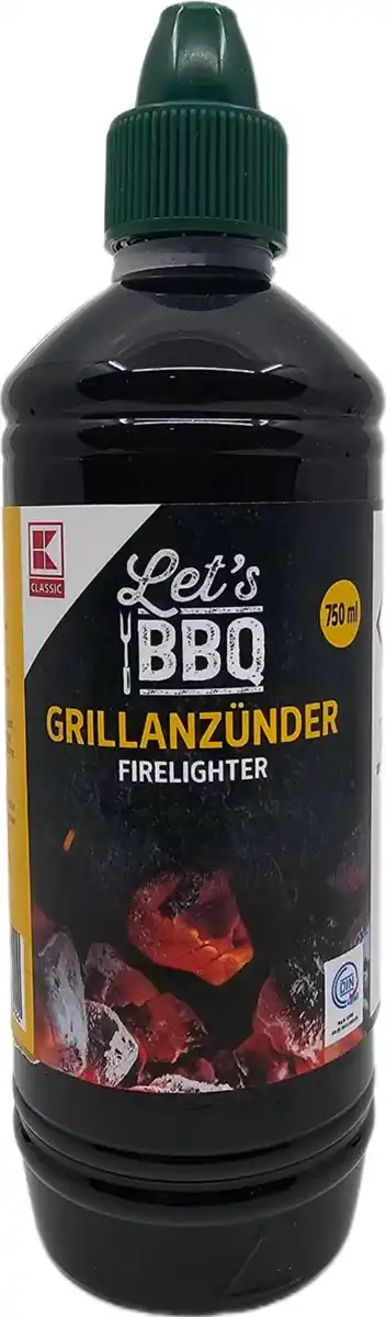 Bild 1 von K-CLASSIC Grillanzünder flüssig, 750-ml-Flasche