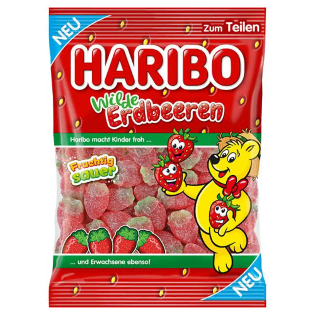 Bild 1 von Haribo Erdbeerzeit 175 g, Wilde Erdbeeren