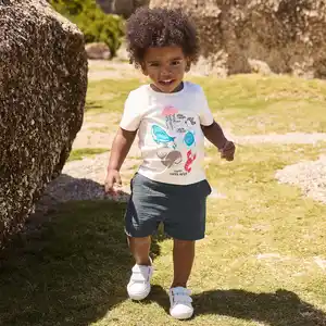 Baby-Jungen-Set mit Musselin-Shorts, 2-teilig