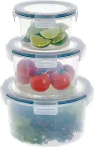 SILVERCREST® Frischhaltedosen-Set rund, 3-teilig