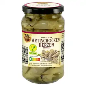 TESOROS DEL SUR Artischockenviertel Mix 370 ml, Gegrillt
