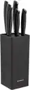 Bild 1 von SILVERCREST® Edelstahl-Messerset mit Messerblock schwarz, 6-teilig