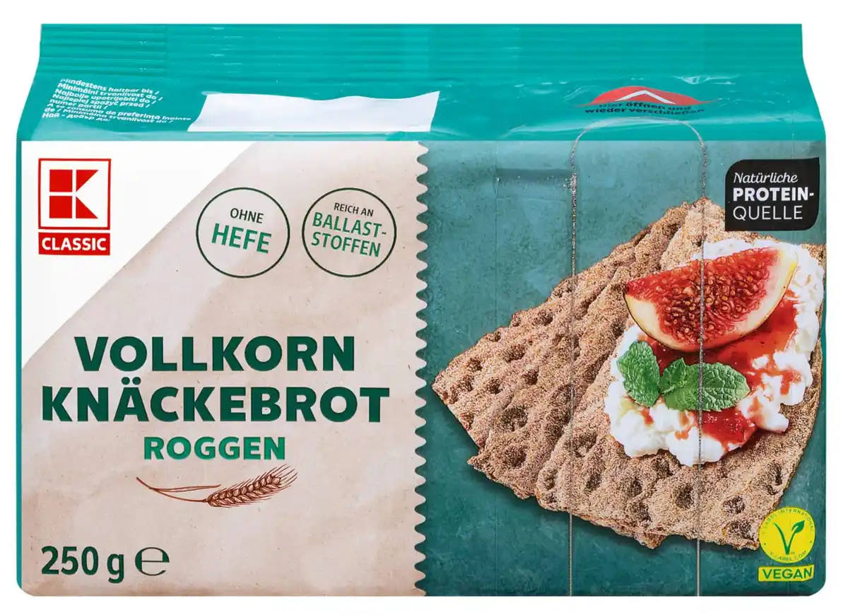 Bild 1 von K-CLASSIC Knäckebrot, 250-g-Packg.