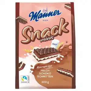 MANNER Snack Minis 300 g, Schokolade