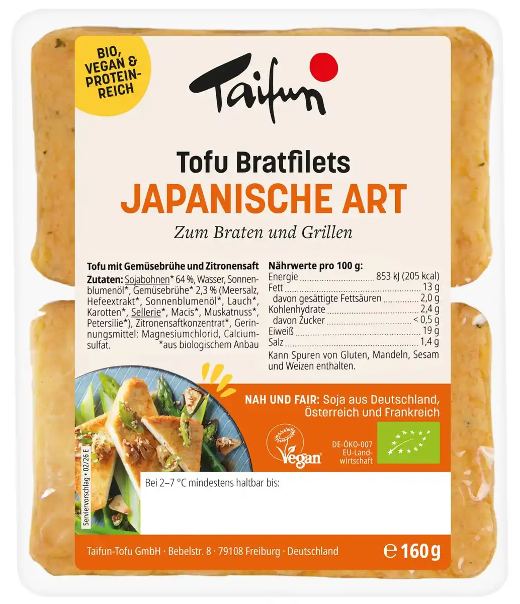Bild 1 von TAIFUN Vegane Bio-Bratfilets, 160-g-Packg.