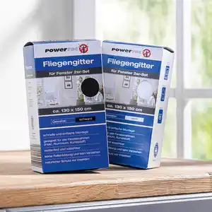 Powertec Insect Fenster-Fliegengitter 2er-Set