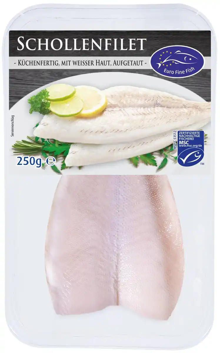 Bild 1 von EURO FINE FISH Schollenfilet, 250-g-Packg.