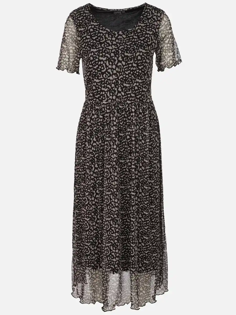 Bild 1 von Damen Kleid mit Alloverprint Schwarz